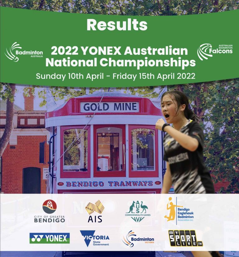 2022 Yonex Australian National Championships Results Badminton
